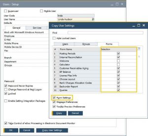 Copy Form Settings for Selected Forms